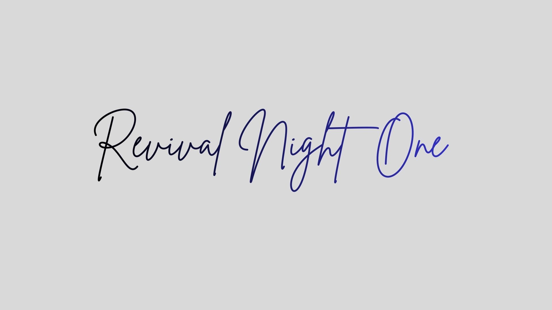 Night 1 of Revival with Dr. Dennis Wilson