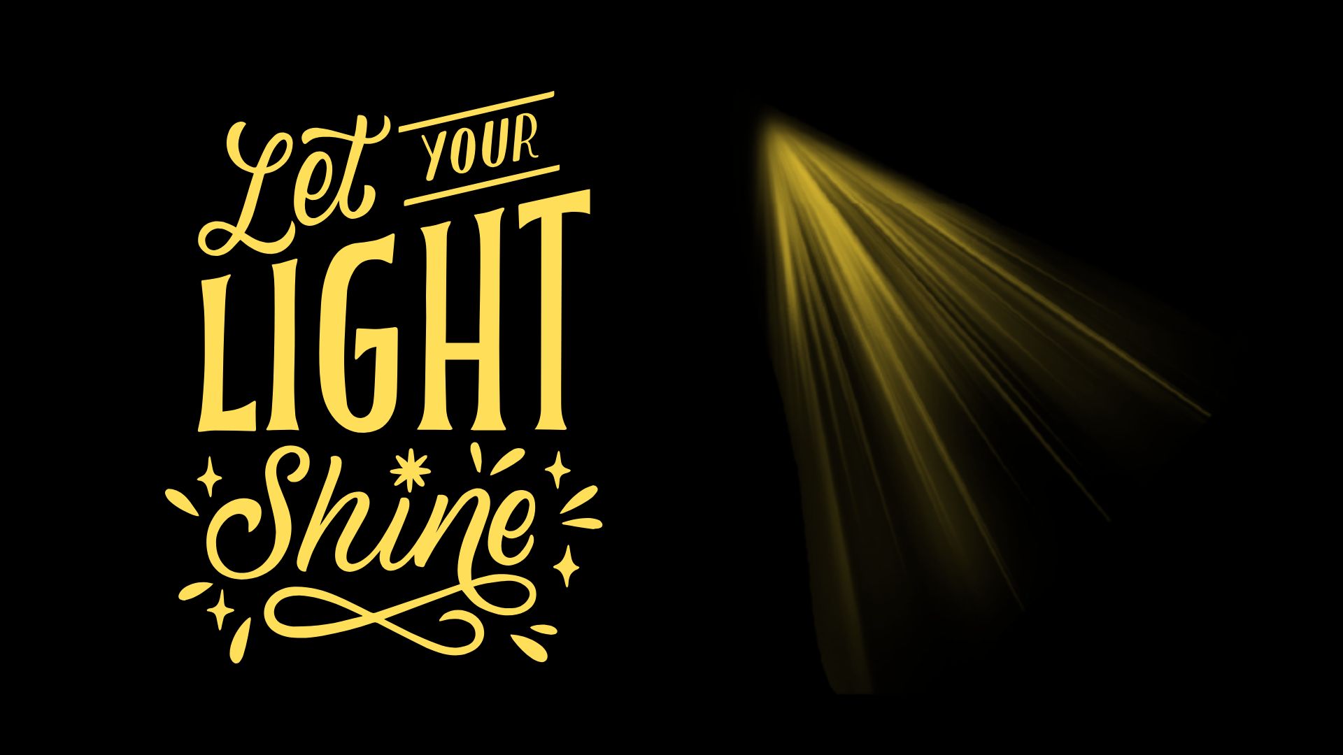 We need to start letting our light shine